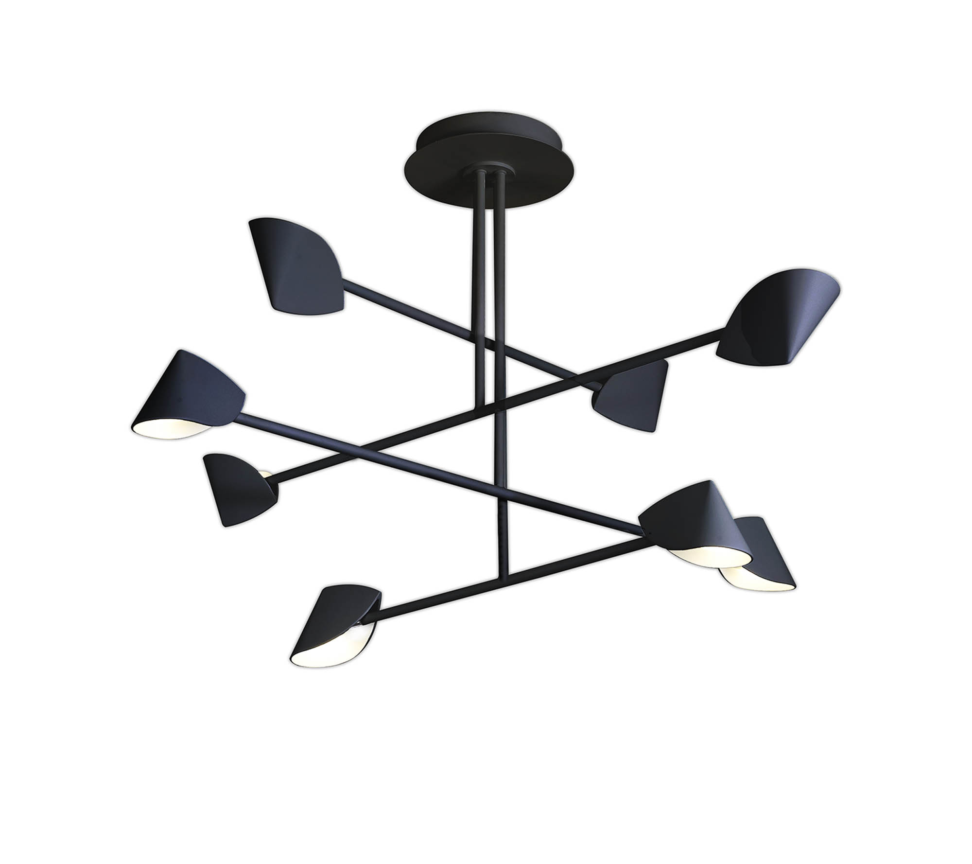 Capuccina Black Ceiling Lights Mantra Semi Flush Fittings Capuccina Black Ceiling Lights Mantra Semi Flush Fittings